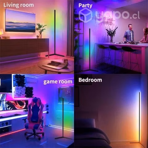 Lampara de pie rgb