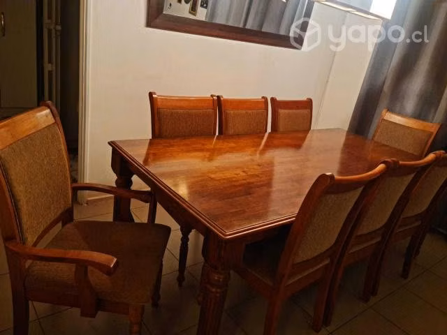 Comedor gabriela 6 sillas 2 sitiales