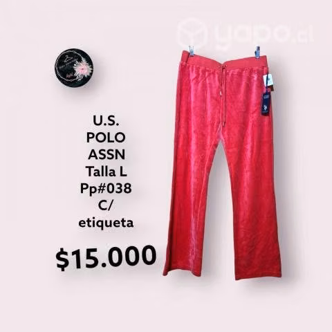 Pantalon tipo plush talla L US Polo asnn