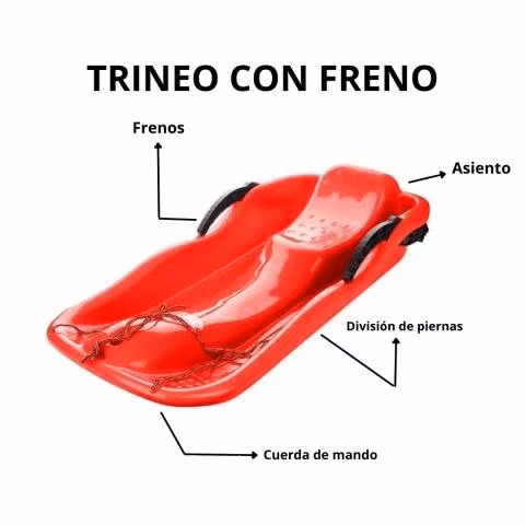 Trineo Con Freno Esqui