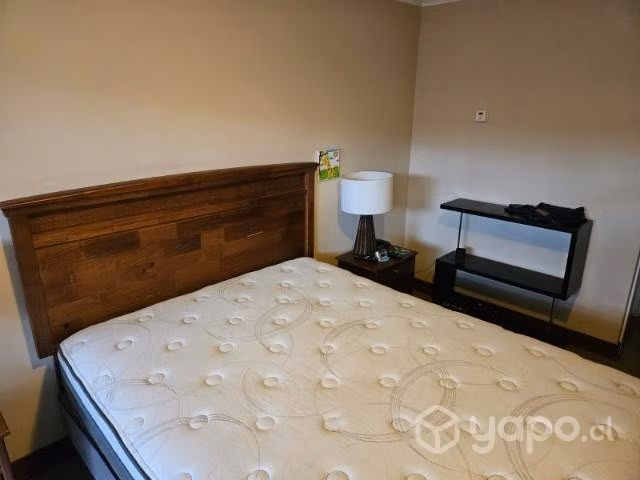 Cama 2 plazas con respaldo