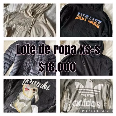 Lote de ropa xs-s