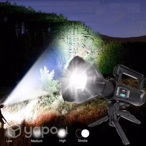 Linterna Led XHP70. 4 Modos, 1900 Lum, 80 Min MAX
