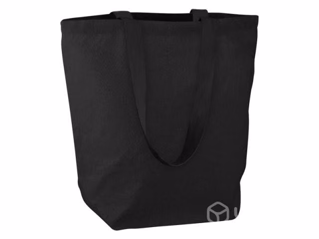 Bolsa 100% algodón negro con fuelle -ecofamy - Imagen 4
