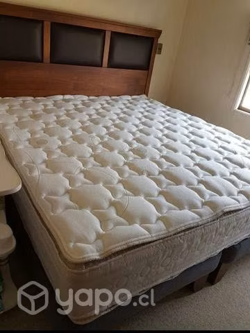 Cama king Celta + respaldo y veladores