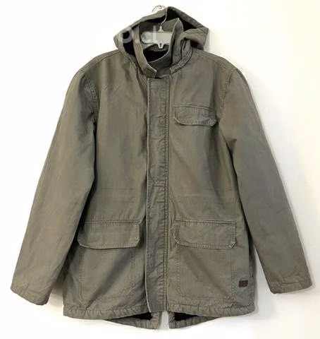 Chaqueta Con Gorro Marca Fsp Talla M Verde
