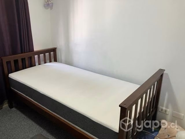 Cama y Colchon de 1 plaza