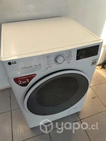 Lavadora secadora LG 9 kilos