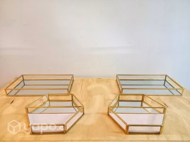 Set bases metal y espejo para dulces candy bar - Imagen 3