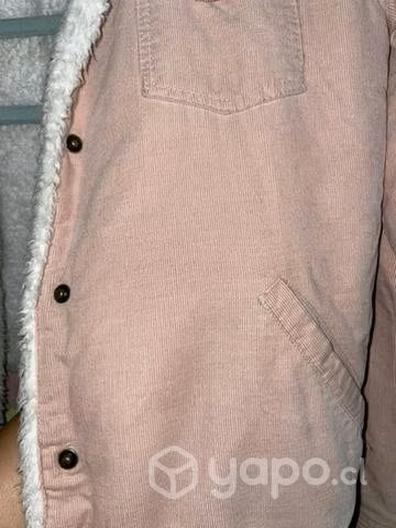 Chaqueta rosada con chiporro blanco Sybilla