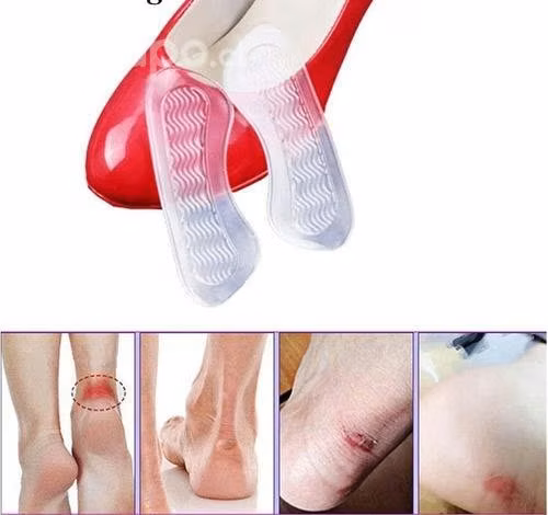 Par Tira Protector Silicona con Relieve para Talón