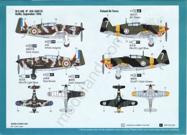 Maqueta Armable Avión Francés Morane Saulnier 406