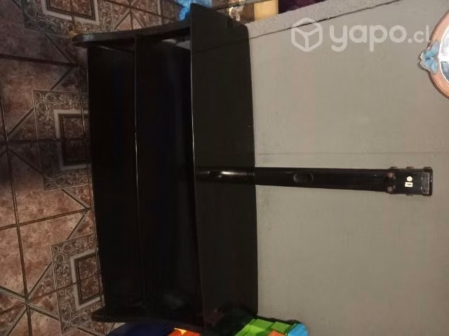 Rack negra de vidrio para tele hasta 65 pulgadas