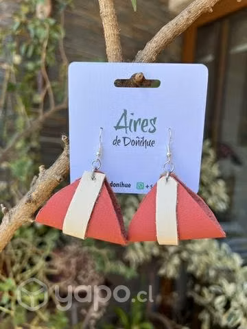 Aires de Doñihue - Aros de cuero hechos a mano - Imagen 3