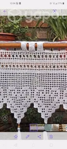 Cenefa decorativa a Crochet