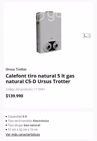 Calefont 5L Ursus Trotter