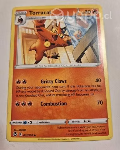 Carta pokémon torracat