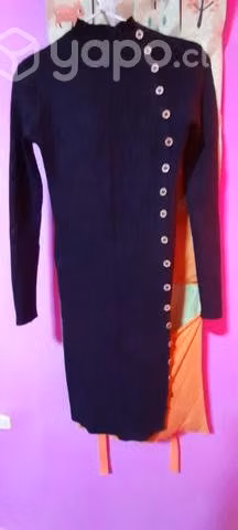 Vestido chaleco aglobado y calzas laycra talla M