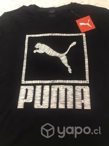 Polera Puma, Original, Talla L Black