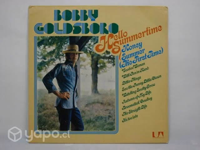 Vinilo Bobby Goldsboro Hello Summertime 1974 Alema