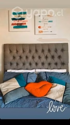 Respaldo para cama de 2 plazas
