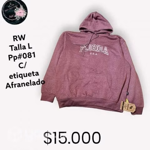 Poleron RW afranelado talla L