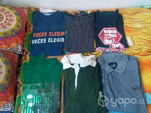 Poleras manga larga y corta