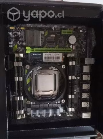 Placa madre xeon 16gb ram 10 nucleos x79 ssd128gb