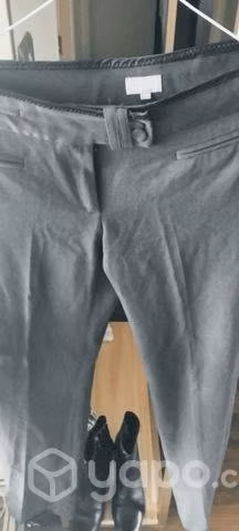 Pantalón tela Gris Naf Naf talla 40