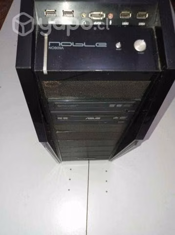 Gabinete gamer led rojo lateral
