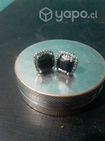 Aros plata 925 con Onix y circones