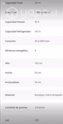 Refrigerador casi nuevo