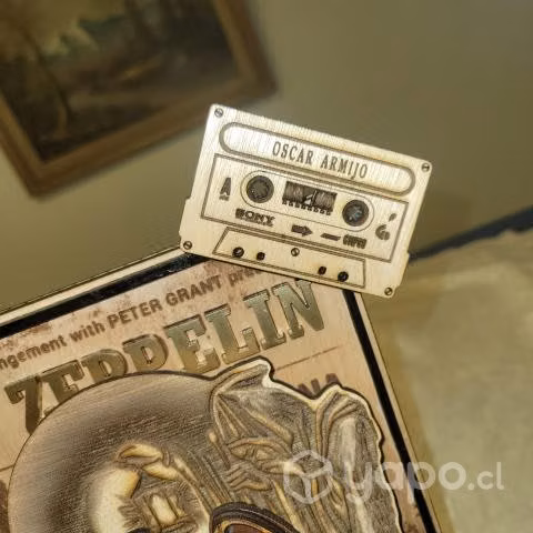 Cuadro Led Zeppelin, grabado en madera - Imagen 3