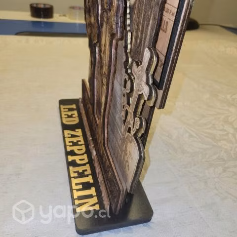 Cuadro Led Zeppelin, grabado en madera - Imagen 6