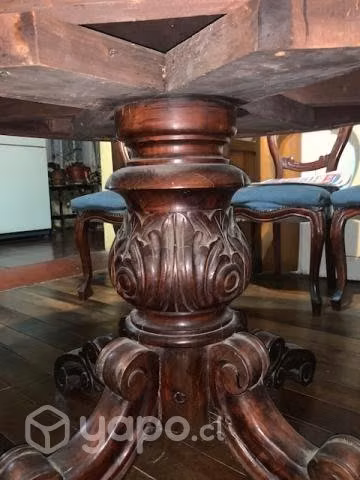 Mesa comedor base tipo piña