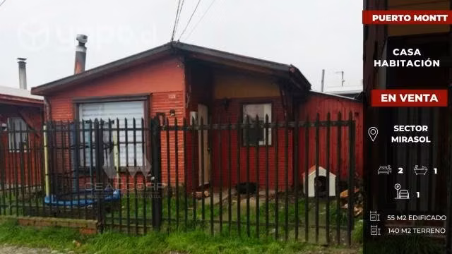 Se vende casa sector mirasol en puerto montt