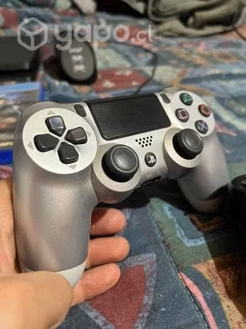Ps4 slim 1tb 5 juegos+disco externo 500gb+base car