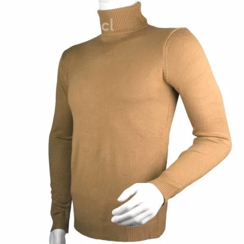 Sweater Café Hilo Fino Cuello Alto Modelo 805 XXXL