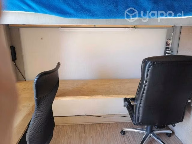 Camarote 1.5 plaza + escritorio en forma de L - Imagen 2