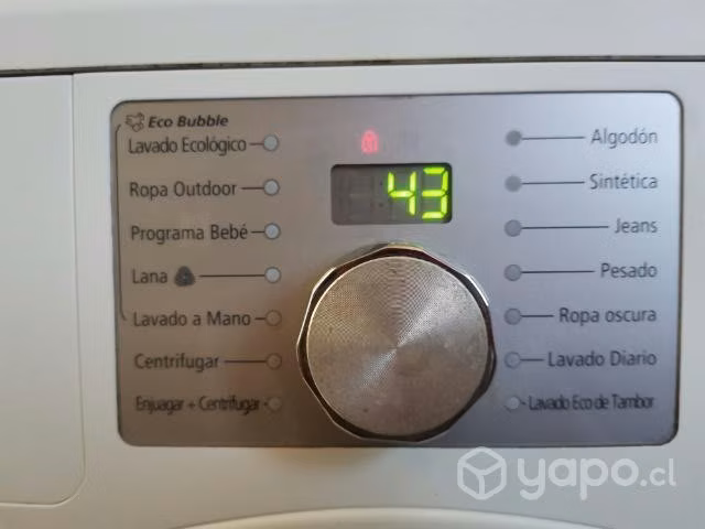 Lavadora Samsung eco bubble 7,5 kilos