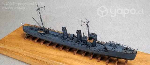 Maqueta Armable Torpedero Alemán V-106, Escala 1/4