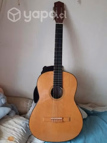 guitarra acústica con estuche