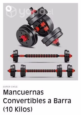 Mancuernas convertibles