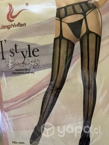 pantys con encajes mujer