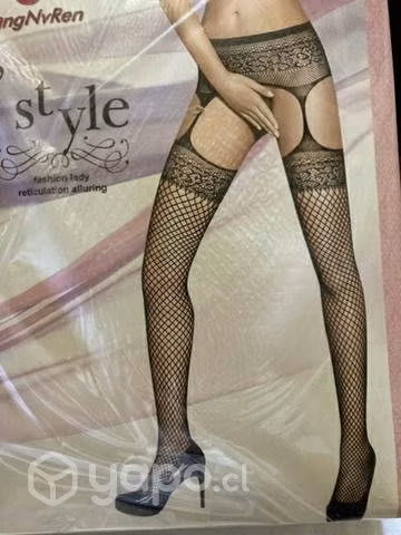 pantys con encajes mujer