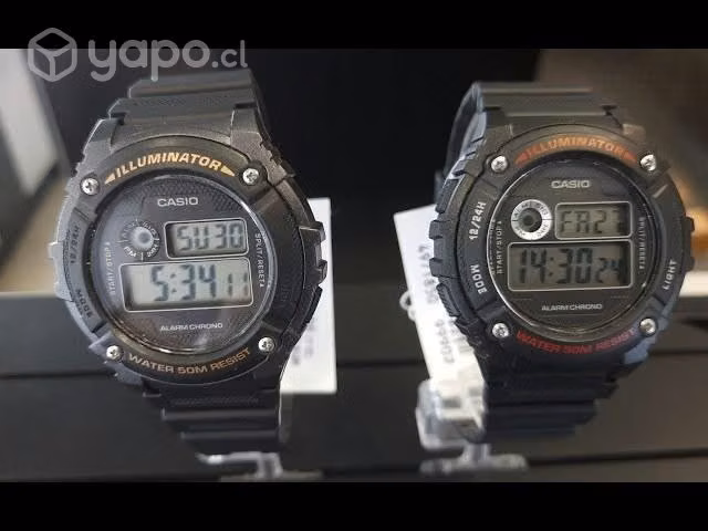 Reloj casio w216h-1b deportivo digital nuevos