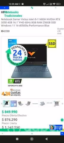 Notebook gamer, victus hp