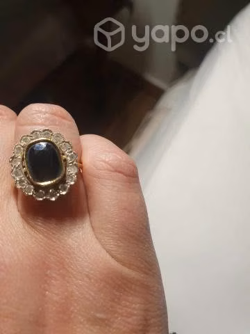Anillo de oro y diamante antiguo - Imagen 3