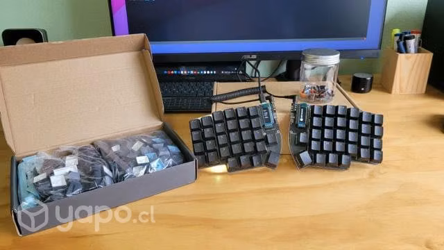 Teclado dividido Lily58 Pro + piezas y Keycaps