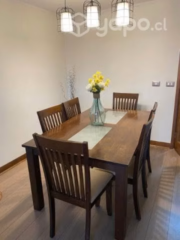 Comedor de madera 6 puestos